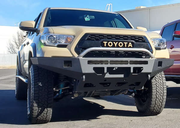 GD-AUTO Front Bumper Grille Assembly For 2016-2023 Toyota Tacoma – Black & Chrome, Factory Style
