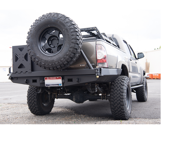 Toyota Rear Bumper Swingout Tire Carrier Add-On – Relentless Off-Road  Fabrication