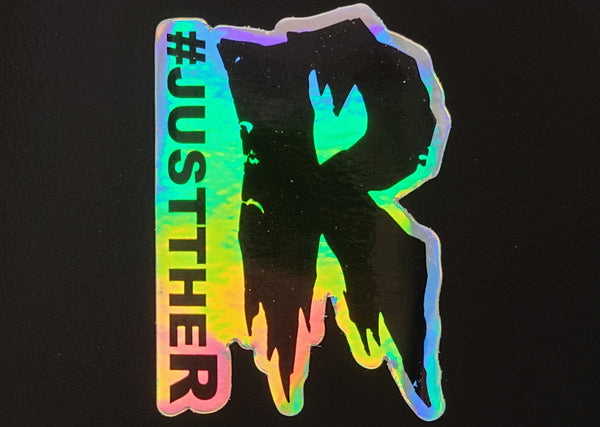 Limited Edition #JustTheR Holo Decal