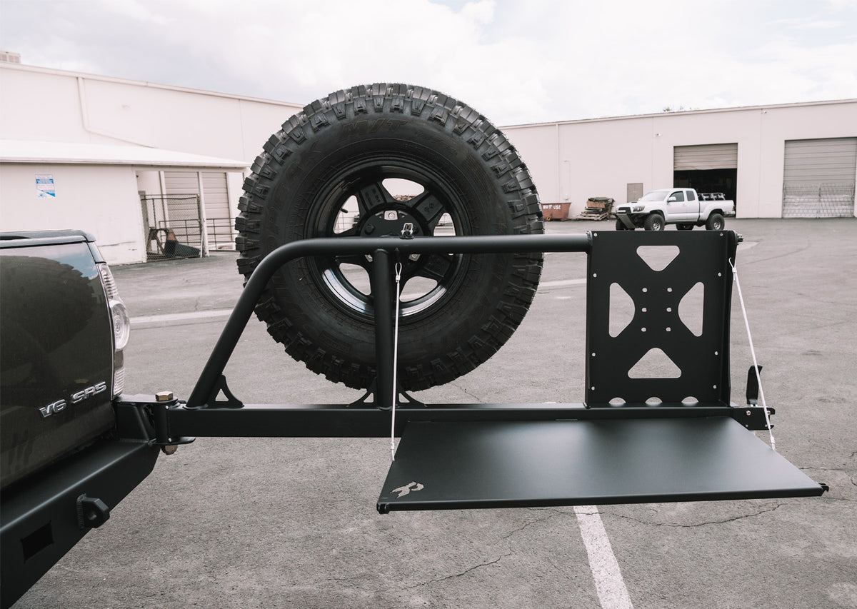 Homemade Swing Out Tire Carrier REAL SWINGER Fabworks Rear Bumper With